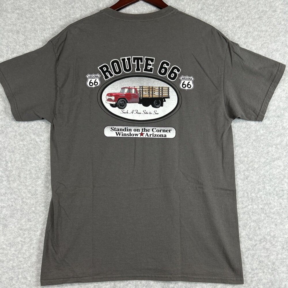 Standing on the Corner Winslow AZ Vintage Route 66 Graphic Tee T Shirt - NWOT